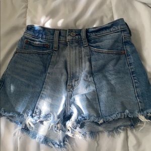 Abercrombie high rise mom shorts